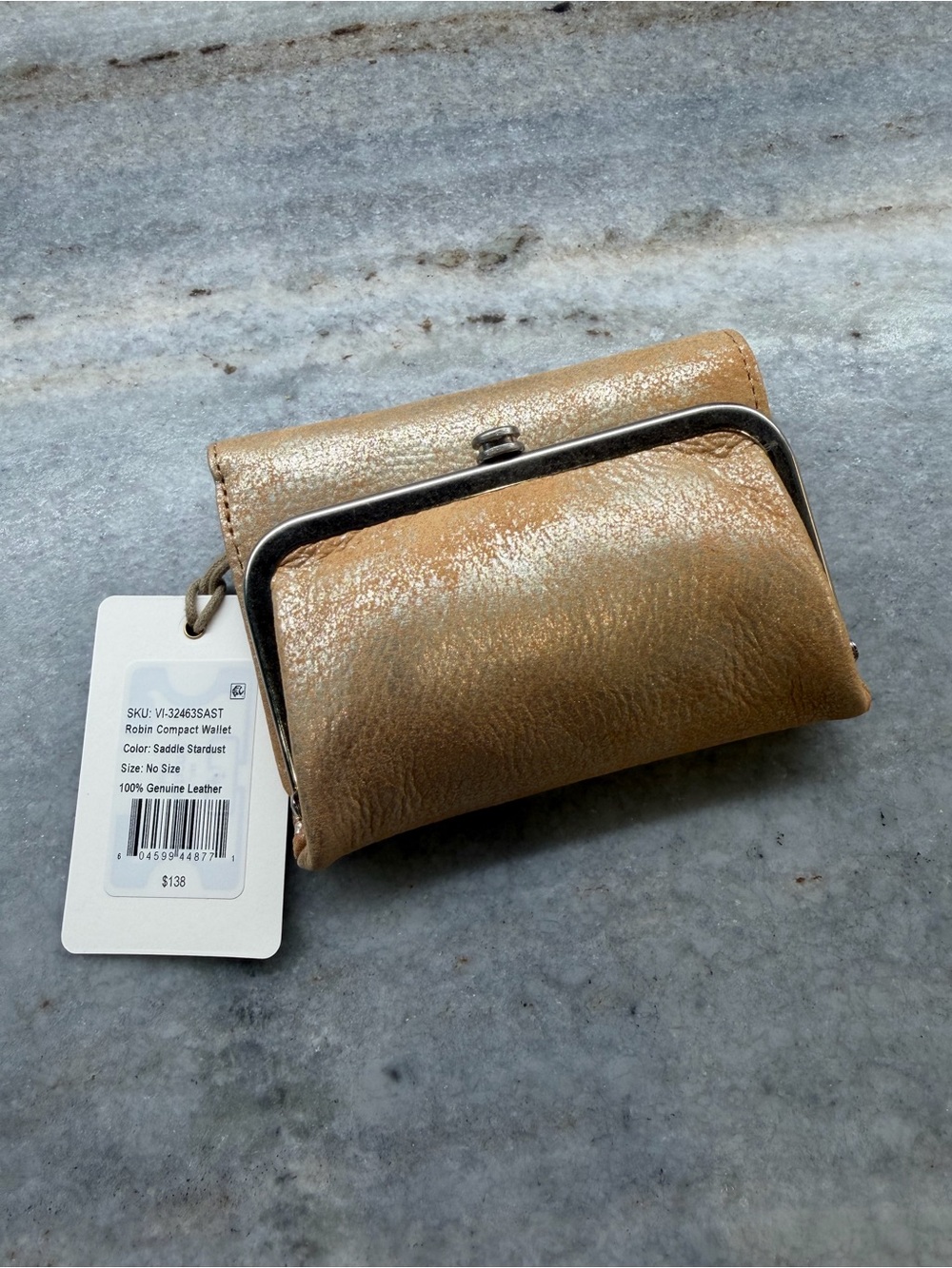 Compact HOBO Wallet - Saddle Stardust